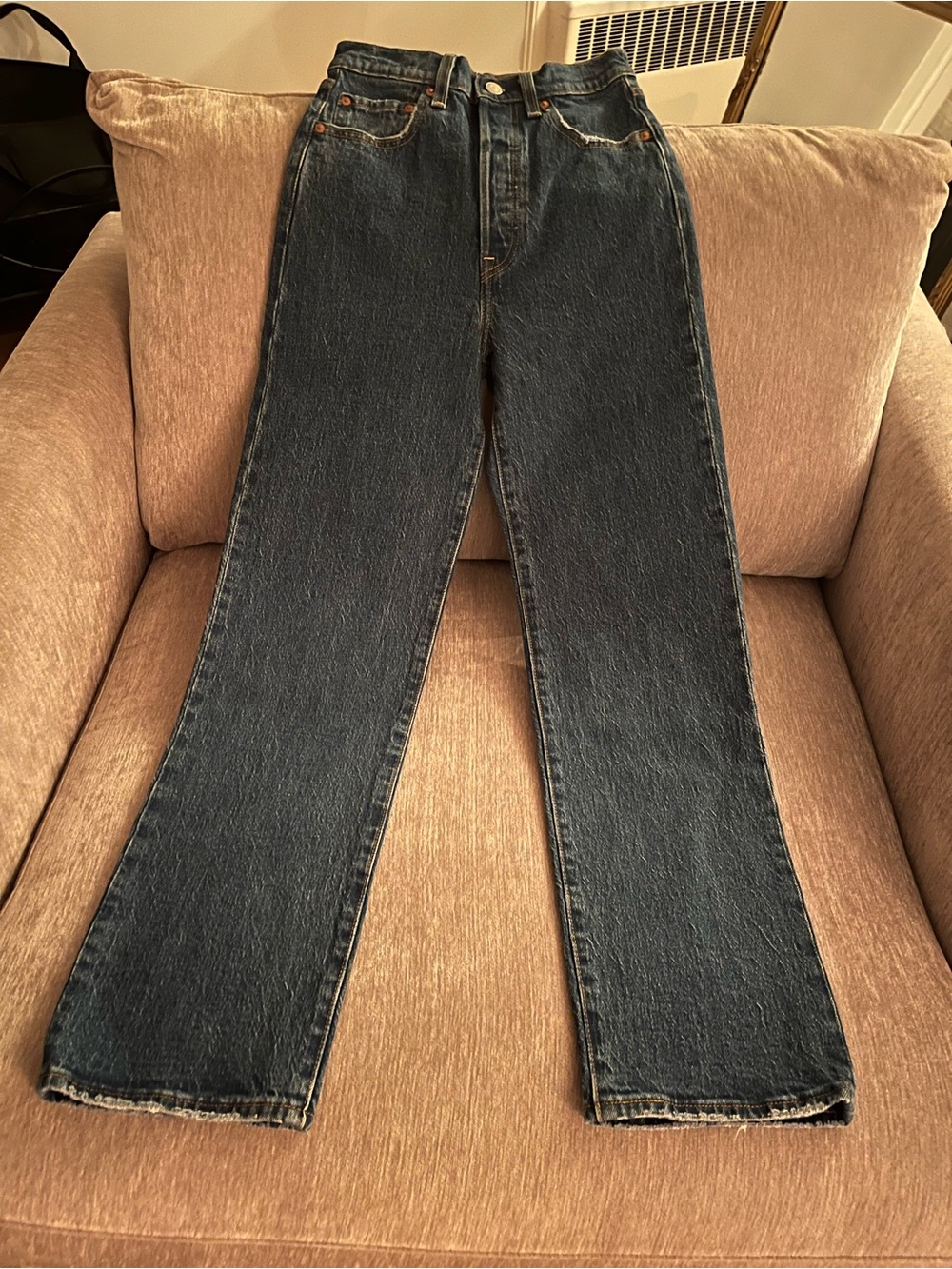 NWT Levi's Ribcage Straight Ankle Jeans, Size 24 x 29